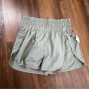 Zenana Sage Green Athletic Shorts New